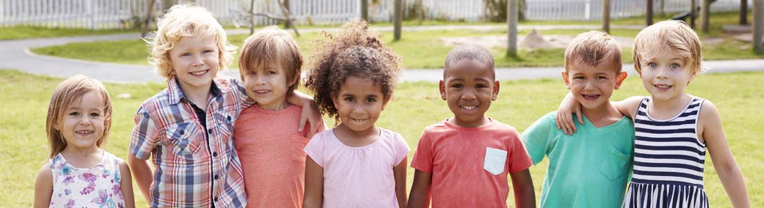 Preschoolers on playground